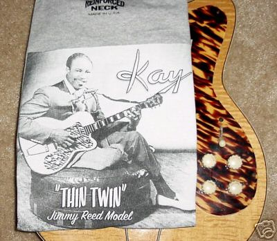 KAY JIMMY REED THIN TWIN GUITAR SHORT SLEEVE T-SHIRT