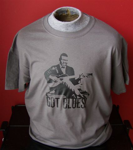 GOT BLUES...# 9...BLIND BLAKE GUITAR SHORT SLEEVE T-SHIRT 